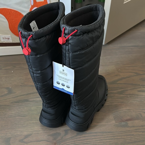 Hunter Waterproof Intrepid Tall Snow Boot in Black - Picture 10 of 12